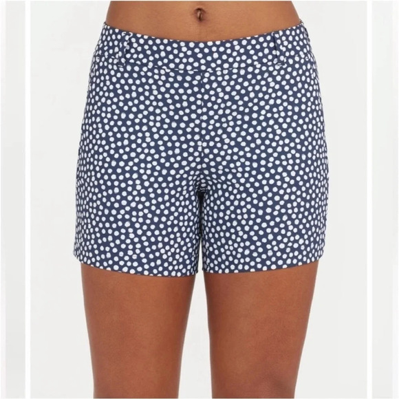 Spanx Navy Painted Polka Dot Sunshine 6" Shorts size extra large - Picture 1 of 12